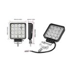 16 Ledli Geri Vites Lambası 12-24v 48w Offroad Projektör Çalışma Lambası 1 Adet