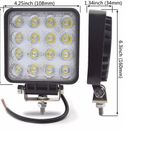 16 LEDLİ OFF ROAD ÇALIŞMA VE SİS FARI LAMBASI 12 / 24 VOLT