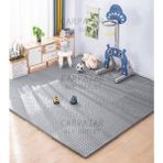 16 Lı Set Eva Tatami Minder Mat Spor Oyun Egzersiz Yoga Minder Matı 50X50 13MM - Gri - 200 x 200 cm