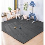 16 Lı Set Eva Tatami Minder Mat Spor Oyun Egzersiz Yoga Minder Matı 50X50 13MM - Siyah - 200 x 200 cm
