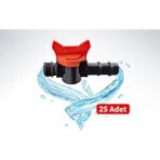 16 mm x 1/2'' Kurtağzı Dış Dişli Mini Vana – Damla Sulama Bağlantı Aparatı - 25 Adet