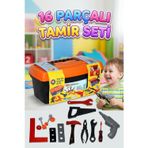 16 Parçalı Çantalı Matkap ve El Aletleri Eğitici Öğretici Tamir Çantası Oyuncak Seti