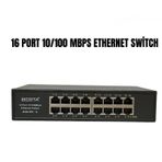16 Port Network Ethernet 10/100 Mbps Switch Poe Değildir