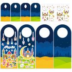 16 Set Eid Mubarak Sticker Sahneler Kapı Topuzu Askıları DIY Ramazan Kareem Dini Cami Çıkartmaları Çocuklar için Zanaat Hediye Sınıf Parti Etkinlikleri Tedarik (Ramazan 16)
