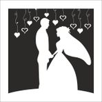 160 cm Gelin Damat Folyo Sticker