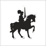 160 cm Şovalye Folyo Sticker
