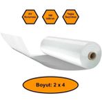 160 Micron Naylon Örtü, Şeffaf Su Geçirmez Naylon, 2x4 Metre
