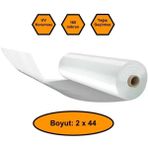 160 Micron Naylon Örtü, Şeffaf Su Geçirmez Naylon, 2X44 Metre