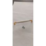 160 Mm 1 Adet Lüx Mobilya Kulpu Seçil Altın Metal Ayaklı Beyaz Plmr Dolap Mutfak Çoçuk Genç Odası