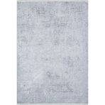 160x230 cm Saveh Gri Modern Yün El Dokuma Modern Geometrik Etnik Eskitme Desenli Boho Oturma Odası Salon Yolluk Koridor Mutfak Halısı