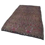 160x272 cm Geometrik Kilim Mor Geometrik Yün El Dokuma Modern Geometrik Etnik Eskitme Desenli Boho Oturma Odası Salon Yolluk Koridor Mutfak Halısı
