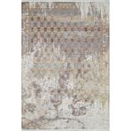 160x300 cm Mahsehr Mavi Madalyon Yün El Dokuma Modern Geometrik Etnik Eskitme Desenli Boho Oturma Odası Salon Yolluk Koridor Mutfak Halısı
