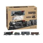 1613C Big Scale Klasik Tren Seti - BİG SCALE CLASSİCAL STEAM TRAİN SET Kız Erkek Çocuk Oyuncak Eğiti