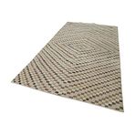 163x300 cm Kareli Kilim Bej Kareli Yün El Dokuma Modern Geometrik Etnik Eskitme Desenli Boho Oturma Odası Salon Yolluk Koridor Mutfak Halısı