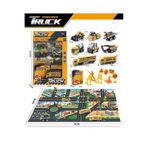 1:64 Dieacast Inşaat Seti Metal Ve Oyun Halısı Beton Mikseri Fork