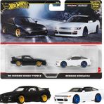 1:64 Hot Wheels Premium Car Culture 2'Li Paket 96 Nissan 180Sx Type X & Nissan Sileighty Hbl96 - Jbk96