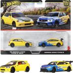 1:64 Hot Wheels Premium Car Culture 2'Li Paket 99 Honda Cıvıc Type R (Ek9) & Honda Cıvıc Type R Hbl96 - Jbl00