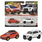 1:64 Hot Wheels Premium Car Culture 2'li Paket Subaru Crosstrek - 2018 Toyota 4runner JBL98 - 8 cm