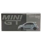 1:64 Mini GT Abarth 595 LB-WORKS x Abas Works Grey Diecast Model Araba