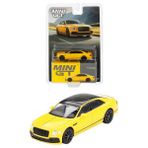 1:64 Mini GT Bentley Flying Spur Monaco Yellow Diecast Model Araba