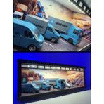 1:64 Ölçek (Majorette Maersk Lojistik) Serisi LED Işıklı Akrilik Korumalı Sergileme Standı/diorama