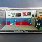 1/64 Repair garage Diorama Display Case. (Araç Dahil Değildir)