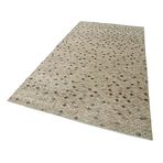 167x324 cm Kareli Kilim Kahverengi Kareli Yün El Dokuma Modern Geometrik Etnik Eskitme Desenli Boho Oturma Odası Salon Yolluk Koridor Mutfak Halısı