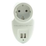 16A-3500W ÇİFT USBLİ TEKLİ AKIM KORUMALI PRİZ ( 79 X 155 MM)