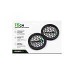 16CM Hoparlör Kapağı - For-X Logolu Plastik Midrange Hoparlör Kapak 16 cm - 2 Adet