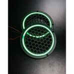 16CM Neon Işıklı Midrange ve Hoparlör Kapağı 1takım (2ADET) - yeşil