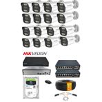 16'lı 5MP IP Kamera Seti | PoE | Hikvision NVR | İç/Dış Mekan | Gece Görüş | Ses Kayıt | Mobil İzleme | 6TB HDD | 710 Metre Kablo Full Set