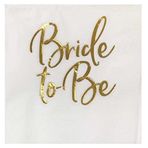 16'lı Gold / Altın "BRIDE TO BE" baskılı Peçete ipem-140