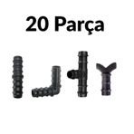 16mm Damlama Boru Tamir Seti 20 Parça Nipel-dirsek-te-tapa Kurtağzı 5 Li