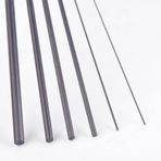 16pcs Carbon Fiber Rods, For Landing Gear Diy Drone Aviation Model Aircraft Carbon Bars(2.5x400mm)