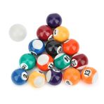 16pcs Çevre Dostu Polyester Reçine Bilardo Top Seti Mini Havuz Tablo Aksesuar 15 numaralı Top Ve 1 Beyaz Top Oyun Odaları Barları Spor Rekreasyon