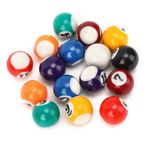 16pcs çevre Reçine Mini 2.5 Cm çocuk Bilardo Top Oyuncak Havuz masası Erişim, Dengeli, çizik dayanıklı, Oyun odası, çubuklar, çevresel Polyester Reçineden yapılmış