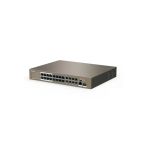 16Port F1126p-24-250W 10/100 2-Uplınk-1-Sfp 250W Full Poe Yonetilemez Rack Mount Switch