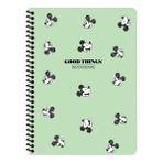 16X22 cm 80 Yaprak Çizgisiz Telli Karton Kapak Hafif Defter 60 gr Beyaz Kağıt Minnie Mouse - --