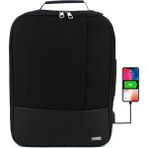 17.3'' USB Çıkışlı Siyah Laptop Sırt ve Omuz Çantası Suya Dayanıklı Yüzey Mat Ergonomik Omuz Askılı