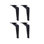 17 Cm Lama Model Siyah Metal Mobilya, Dolap, Koltuk, Tv Ünitesi Ayakları Metal (4 ADET)