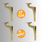 17 Cm Metal Zirve Ayak Koltuk Ayağı Mobilya Ayağı Ünite Ayağı Konsol Ayağı Puf Berjer Ayağı ( 4 Adet)