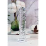 17 cm Şeffaf Realistik Damarlı ve Vantuzlu Anal Dildo - Anal Krem Hediyeli