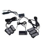 17 Fonksiyonlu Cakar Lamba 12-30V 24 Led 6 Adet Kirmizi*Mavi Set / Lapa549