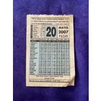 17 Mayis 2007 Takvim Yapragi - Nostalji Koleksiyonluk Takvim Yapragi