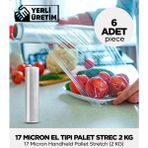 17 Micron El Tipi Palet Strec 2 kg - 6 Adet