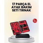 17 Parçalık Deri Kaplamalı Manikür Seti Mir51627386