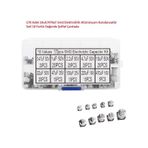 170 Adet 10Uf/470Uf Smd Elektrolitik Alüminyum Kondansatör Seti 10 Farklı Değerde Şeffaf Çantada