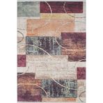 170x240 cm Belchatow Turuncu Modern Yün El Dokuma Modern Geometrik Etnik Eskitme Desenli Boho Oturma Odası Salon Yolluk Koridor Mutfak Halısı