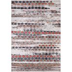 170x240 cm Dolgoprudni Gri Modern Yün El Dokuma Modern Geometrik Etnik Eskitme Desenli Boho Oturma Odası Salon Yolluk Koridor Mutfak Halısı