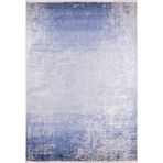 170x240 cm Lipetsk Lacivert Modern Yün El Dokuma Modern Geometrik Etnik Eskitme Desenli Boho Oturma Odası Salon Yolluk Koridor Mutfak Halısı